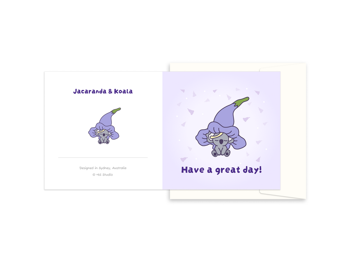 Greeting Card | Jacaranda & Koala