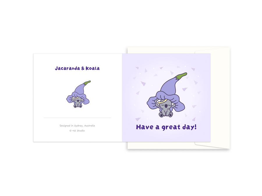 Greeting Card | Jacaranda & Koala