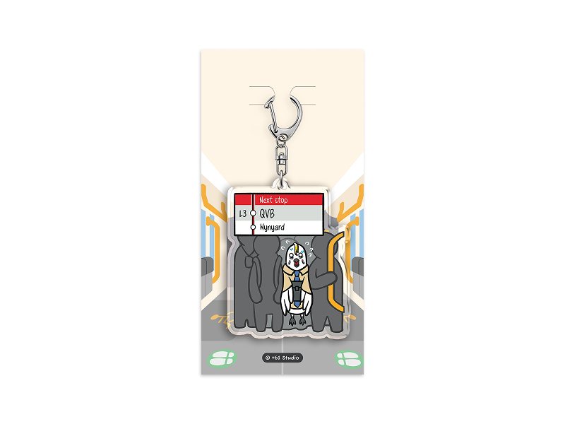 Keychain | Light Rail - Peak Hour Crush