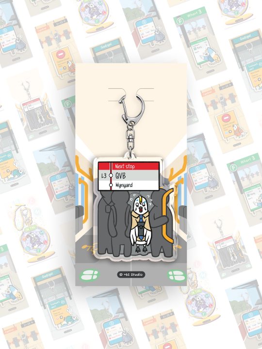 Keychain | Light Rail - Peak Hour Crush