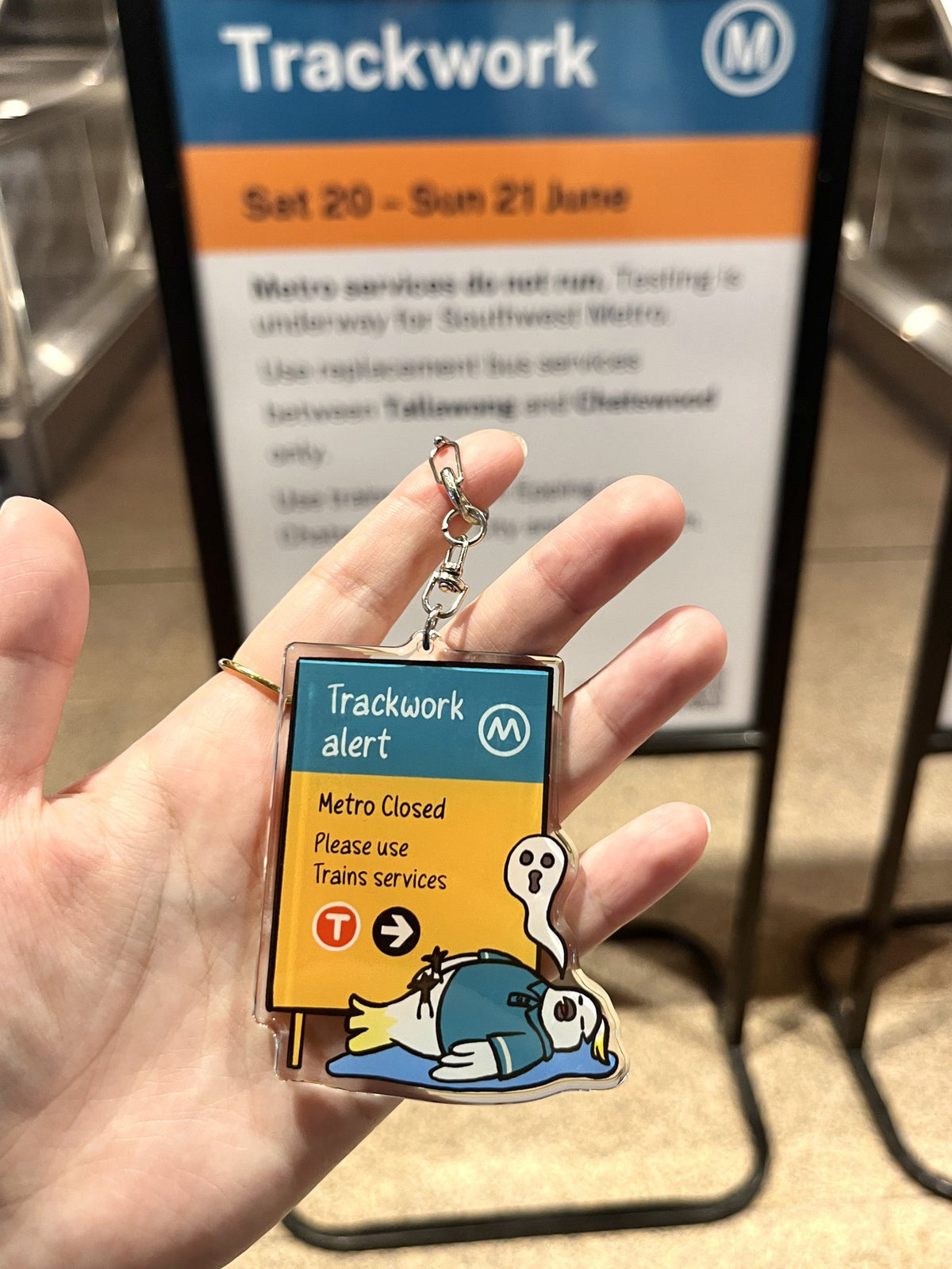 Keychain | Metro - Trackwork Alert