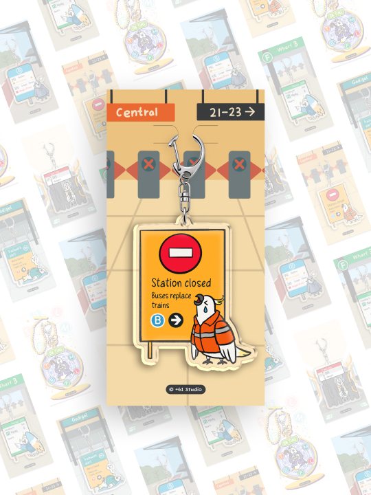 Keychain | Train - Station Closed